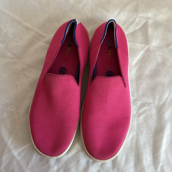 Rothy’s Bubblegum Hot Pink Sneaker Size 8 - Picture 3 of 9